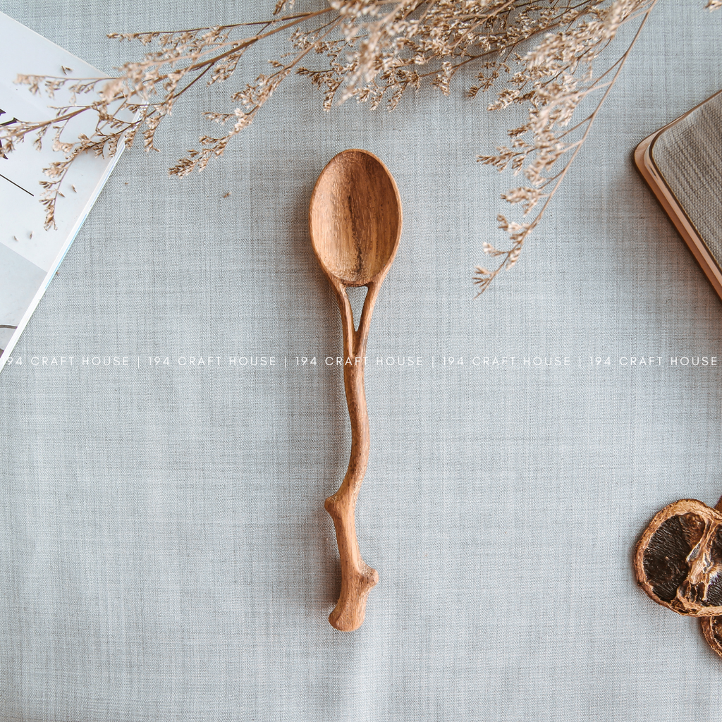 Hand-Carved Doussie Wood Tea Scoop