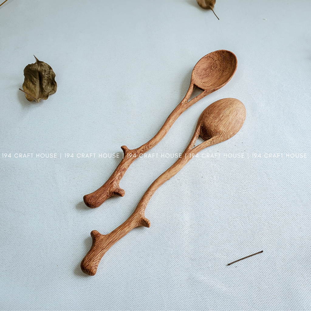 Hand-Carved Doussie Wood Tea Scoop