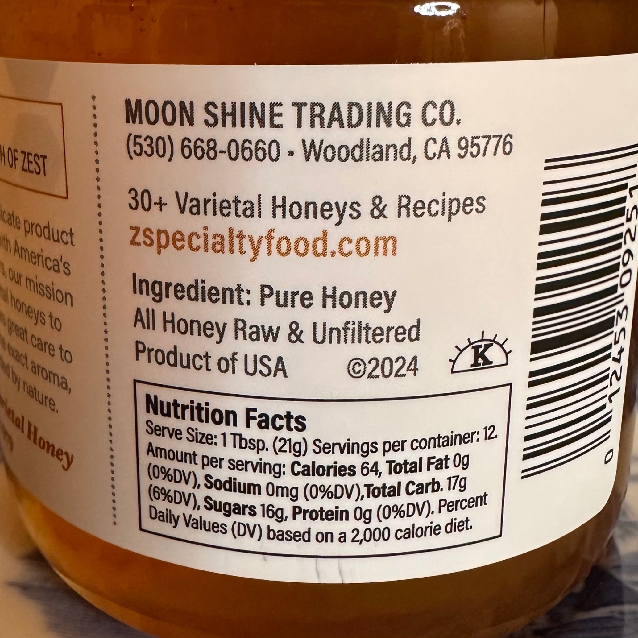 Moon Shine Trading Co. Honey