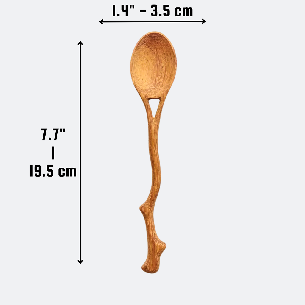 Hand-Carved Doussie Wood Tea Scoop
